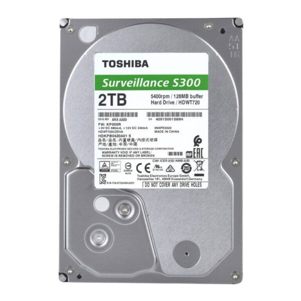 Toshiba Storage Surveillance Hard Drive 2Tb