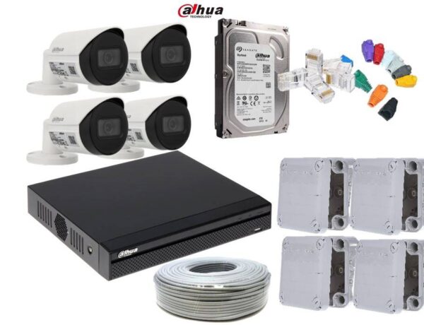 Dahua 4 channel NVR with 2mp bullet 2TB HDD  Bundle IP Camera system